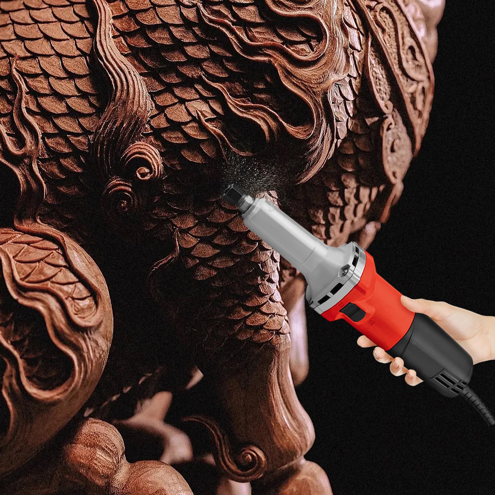 Шліфувальна машина MEHOOSPVN Смуговий Sander 600 Вт з аксесуарами штифтовий шліфувальний верстат Кут шліфувальний верстат з регулятором швидкості 0~27000 об/хв J-25 Прямий шліфувальний верстат Затискач діаметром 6 мм смуговий шліфувальний верстат для полірування, фото №6 Шліфувальна машина MEHOOSPVN Смуговий Sander 600 Вт з аксесуарами штифтовий шліфувальний верстат Кут шліфувальний верстат з регулятором швидкості 0~27000 об/хв J-25 Прямий шліфувальний верстат Затискач діаметром 6 мм смуговий шліфувальний верстат для полірування, фото №6