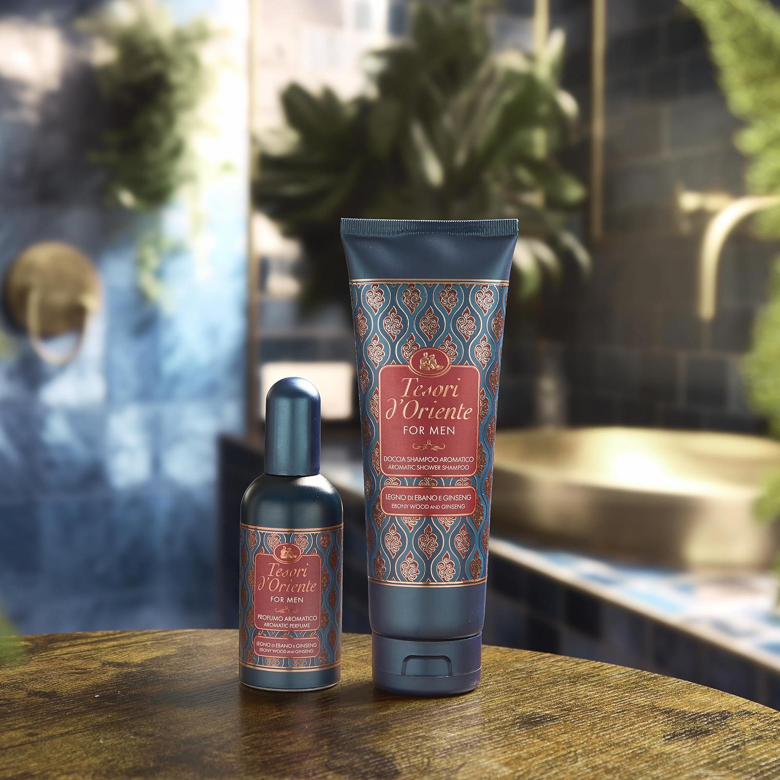 Шампунь-гель для душа Tesori d'Oriente For Men Ebony and Ginseng с пантенолом 250 мл, фото №6