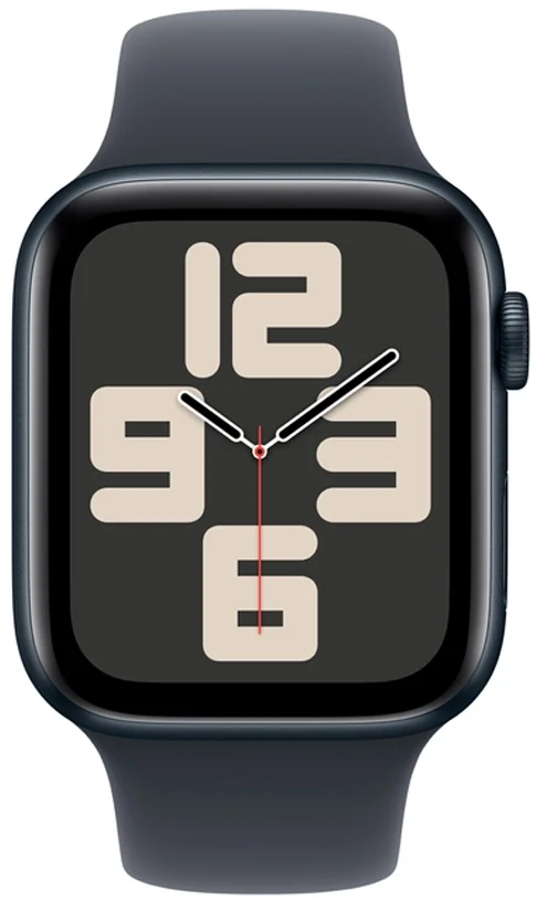Смарт-годинник Apple Watch SE (2nd Gen) GPS 44mm Aluminum Case Midnight with Midnight Sport Band, фото №2