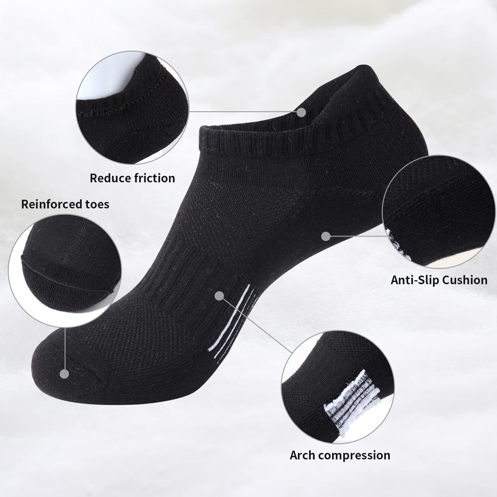 Женские носки Тип Спортивные носки Размер 35-38 39-42 Хлопок, фото №4