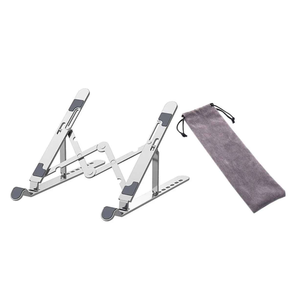 Подставка для ноутбука из алюминиевого сплава, регулируемая, складная подставка для компьютера, складная настольная подставка с функцией охлаждения, фото №1 Подставка для ноутбука из алюминиевого сплава, регулируемая, складная подставка для компьютера, складная настольная подставка с функцией охлаждения, фото №1