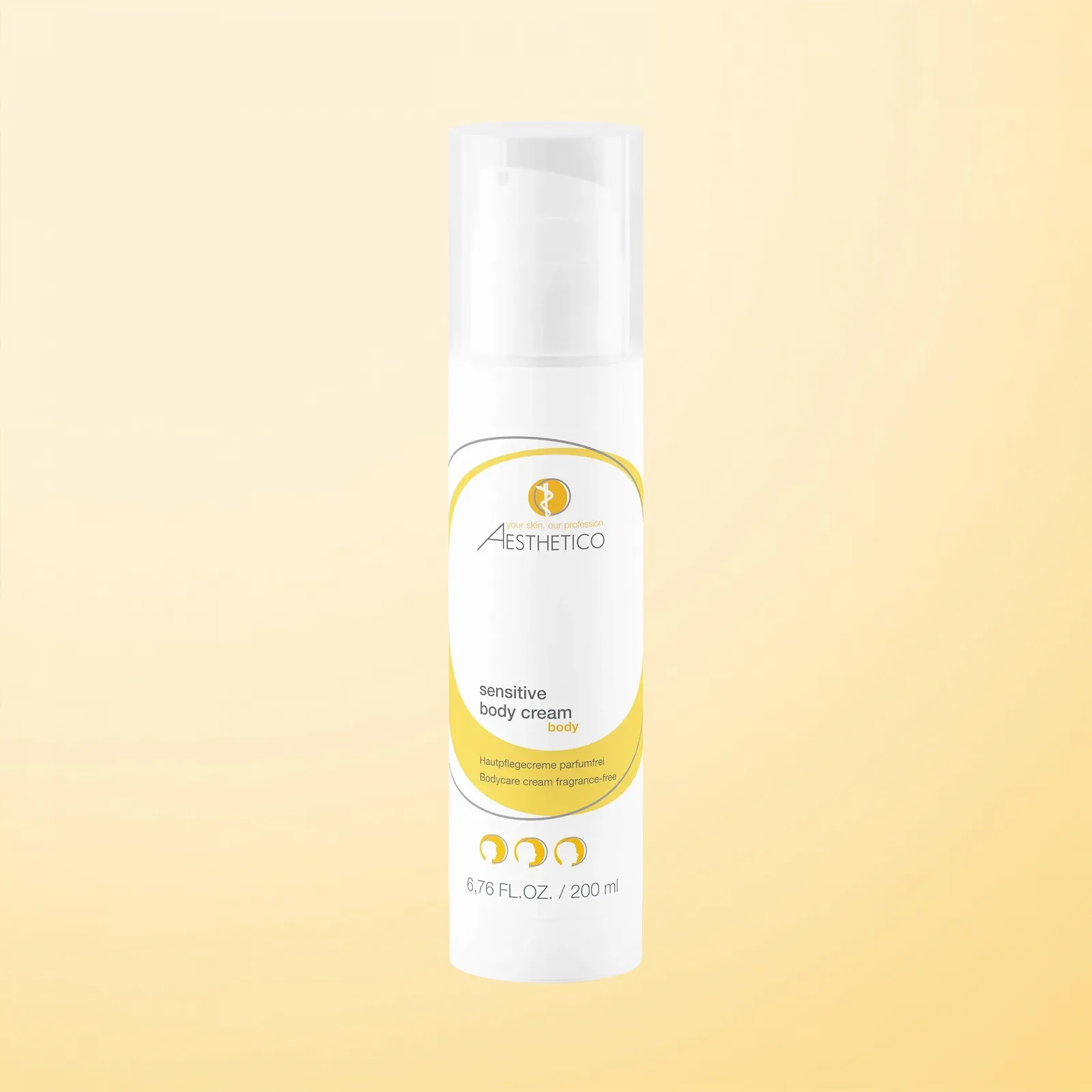 Крем для тіла AESTHETICO Sensitive для чутливої шкіри, 200 мл, фото №2