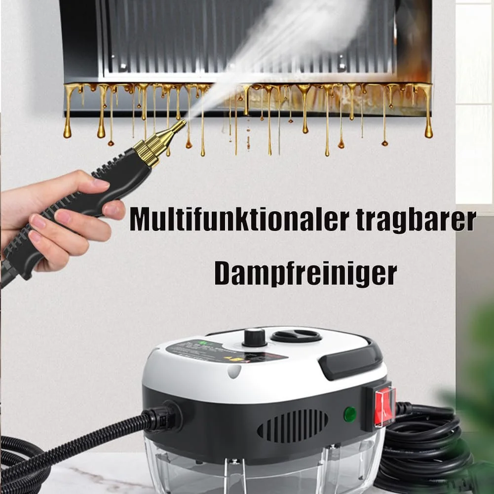 Портативний ручний пароочисник 2500 W 3 бар з баком 1 л 105°C head, фото №4