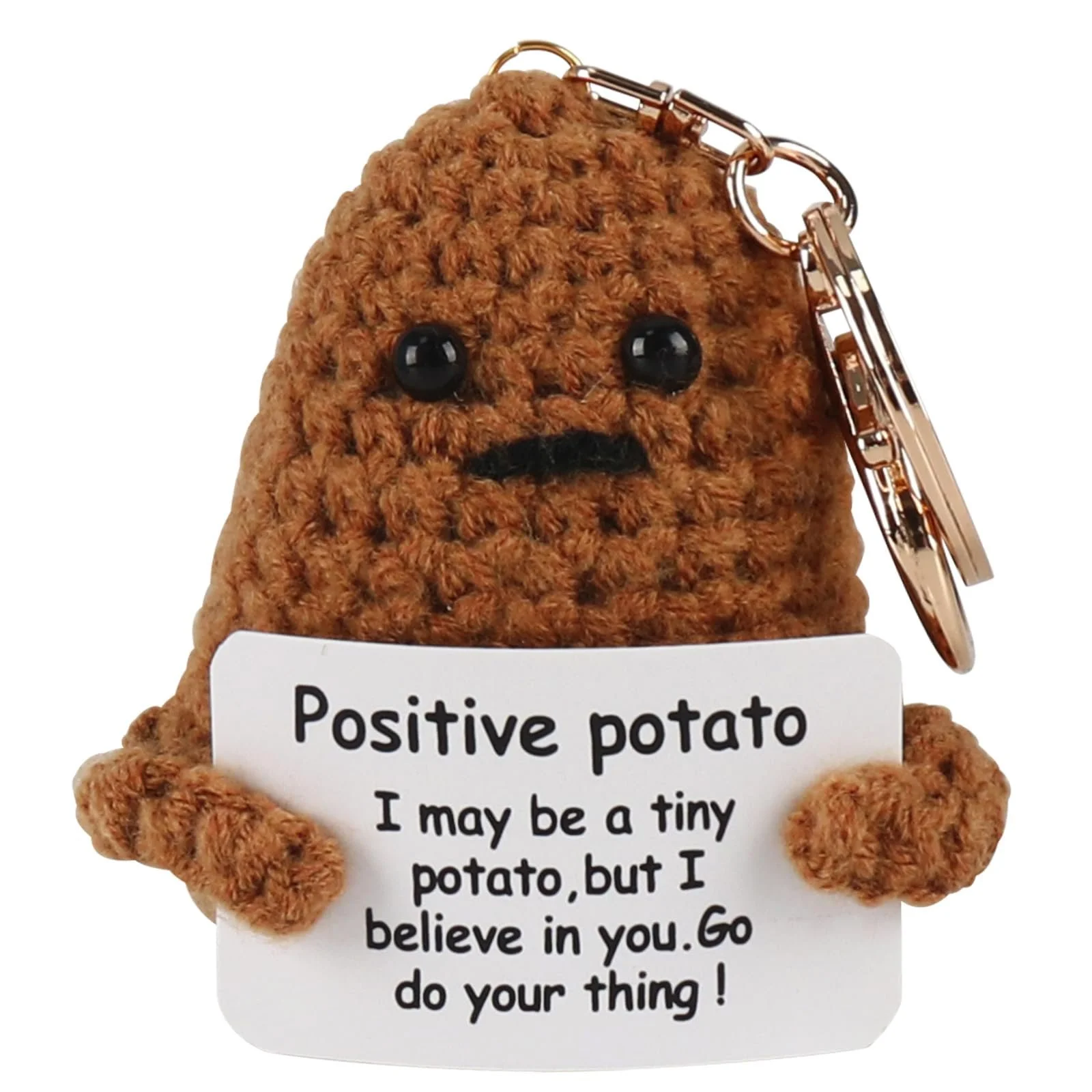 Игрушка Friedwohl Positive Potato Карманное Объятие плюшевая фигурка Картошка Коричневый, фото №1 Игрушка Friedwohl Positive Potato Карманное Объятие плюшевая фигурка Картошка Коричневый, фото №1