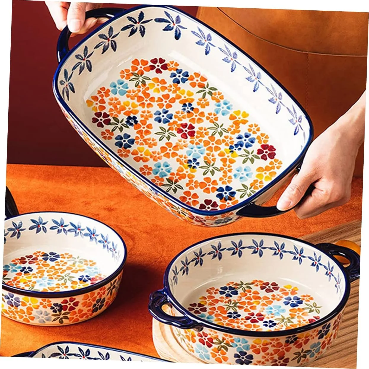 Тарілка VALICLUD керамічна для запікання та сервірування компактна, фото №7 Тарілка VALICLUD керамічна для запікання та сервірування компактна, фото №7