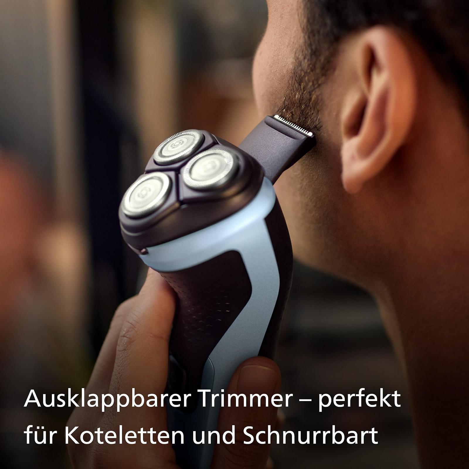 Электробритва Philips Shaver Series 3000X X3053/00 влажное и сухое бритье SkinProtect откидной триммер Небесно-голубой, фото №6 Электробритва Philips Shaver Series 3000X X3053/00 влажное и сухое бритье SkinProtect откидной триммер Небесно-голубой, фото №6