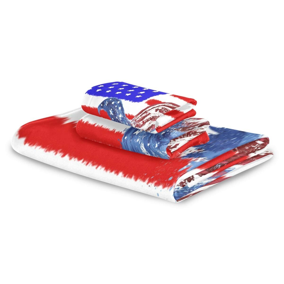 Набір рушників BEUSS Bird American Flag 100% бавовна (1 банний рушник, 1 рушник для рук, 1 серветка) Bird, фото №2