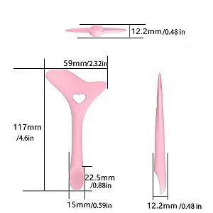 Трафарет для подводки гибкий Розовый synthetic.ua - Фото 1