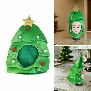 Шапка Ёлка MHADBKH Плюшевая для рождественских вечеринок, косплея, фотореквизита, аксессуаров для детей synthetic.ua - Фото 1