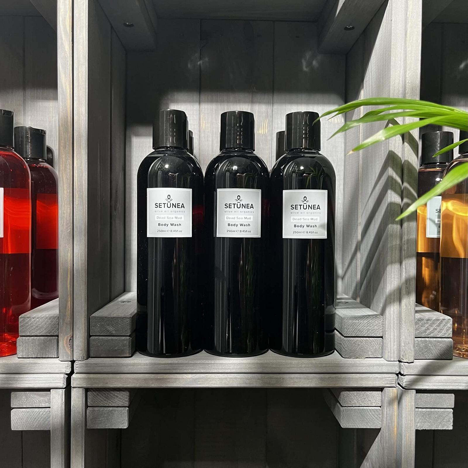 Органічний гель для душу Setunea з оливковою олією та гряззю Мертвого моря, 250 мл, фото №4