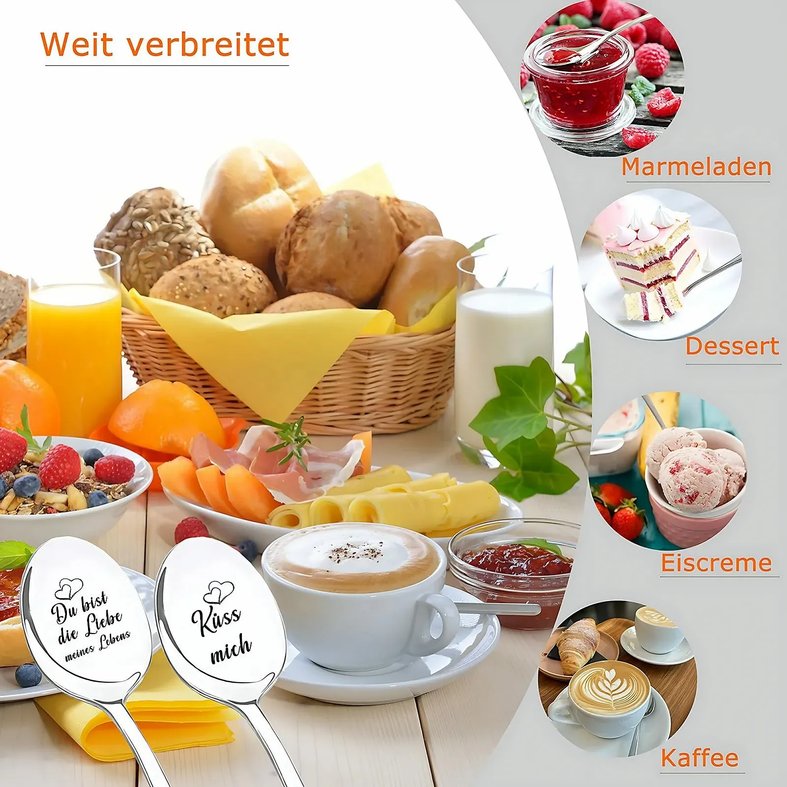 Ложки з гравіюванням Valentine's Day, фото №2