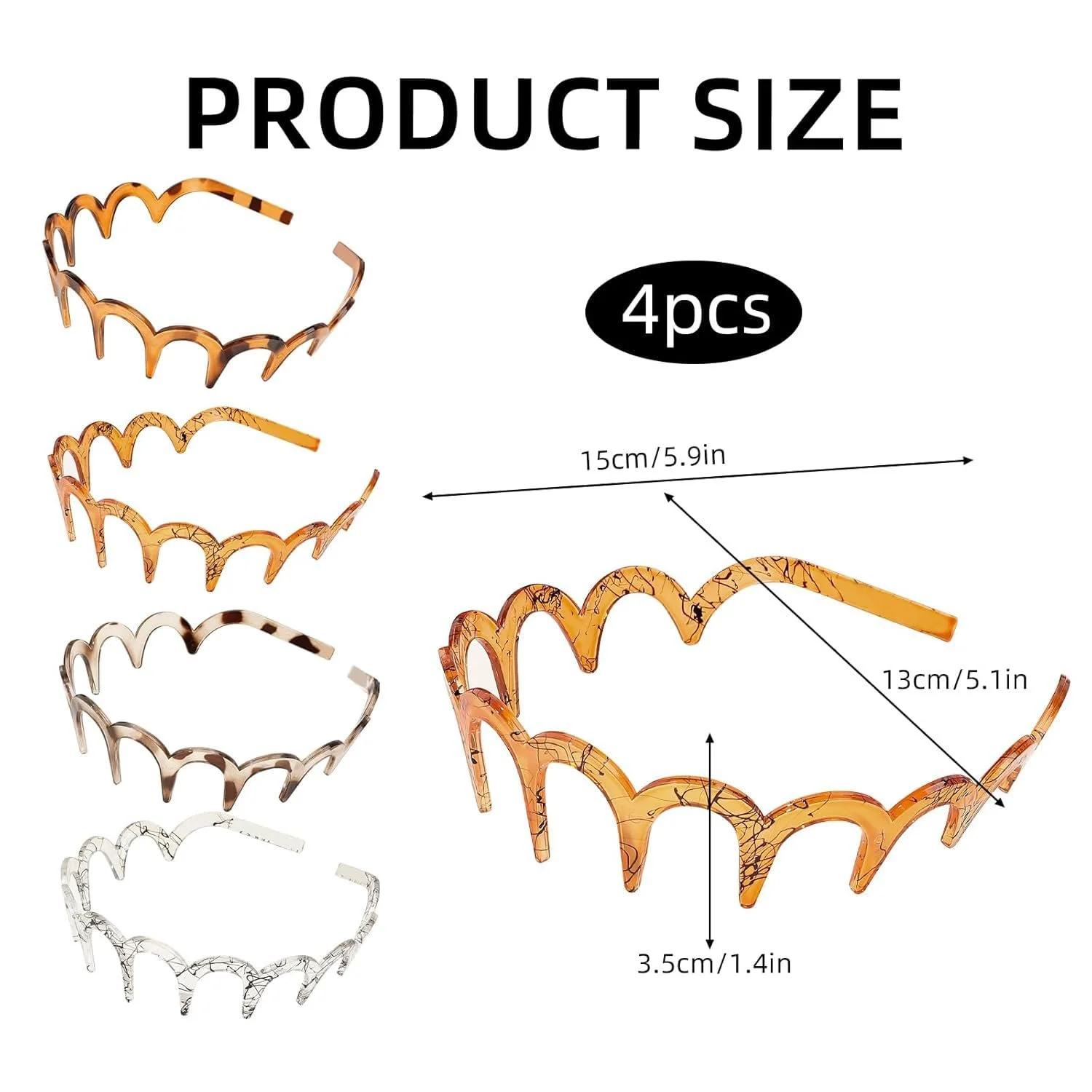 Обруч для волосся зигзаг, фото №6