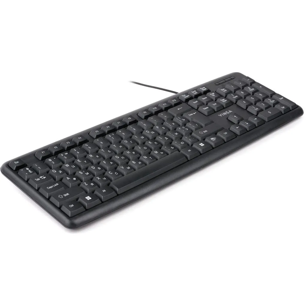 Клавиатура Vinga kb110bk Black USB KB110BK, фото №4