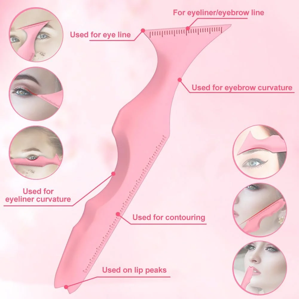 Шаблон NAROSEBE Набір 2 Силіконовий Помічник для макіяжу очей Багатофункціональний, фото №4 Шаблон NAROSEBE Набір 2 Силіконовий Помічник для макіяжу очей Багатофункціональний, фото №4