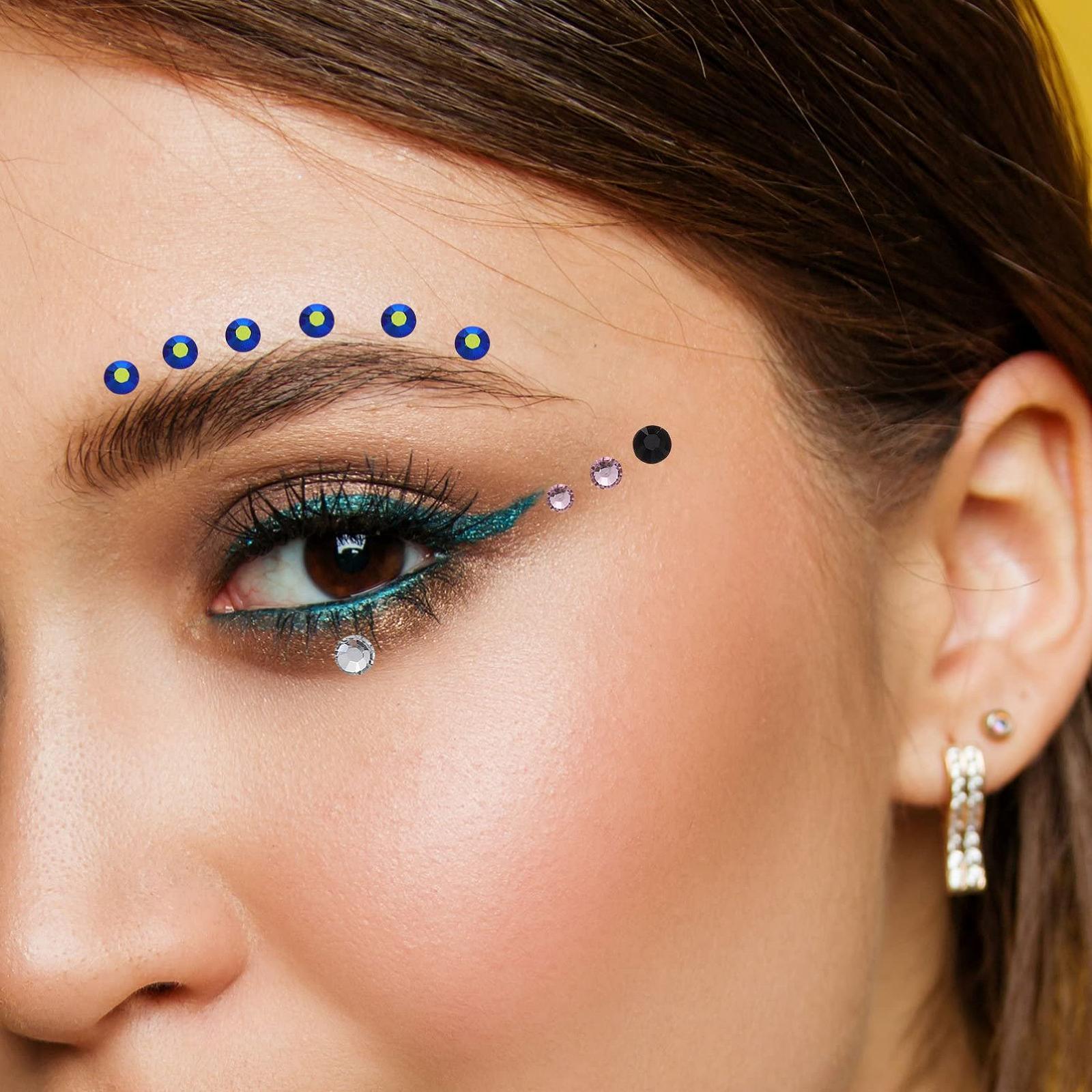 Стразы для ногтей 6 листов, наклейки, разные формы и цвета, фото №3