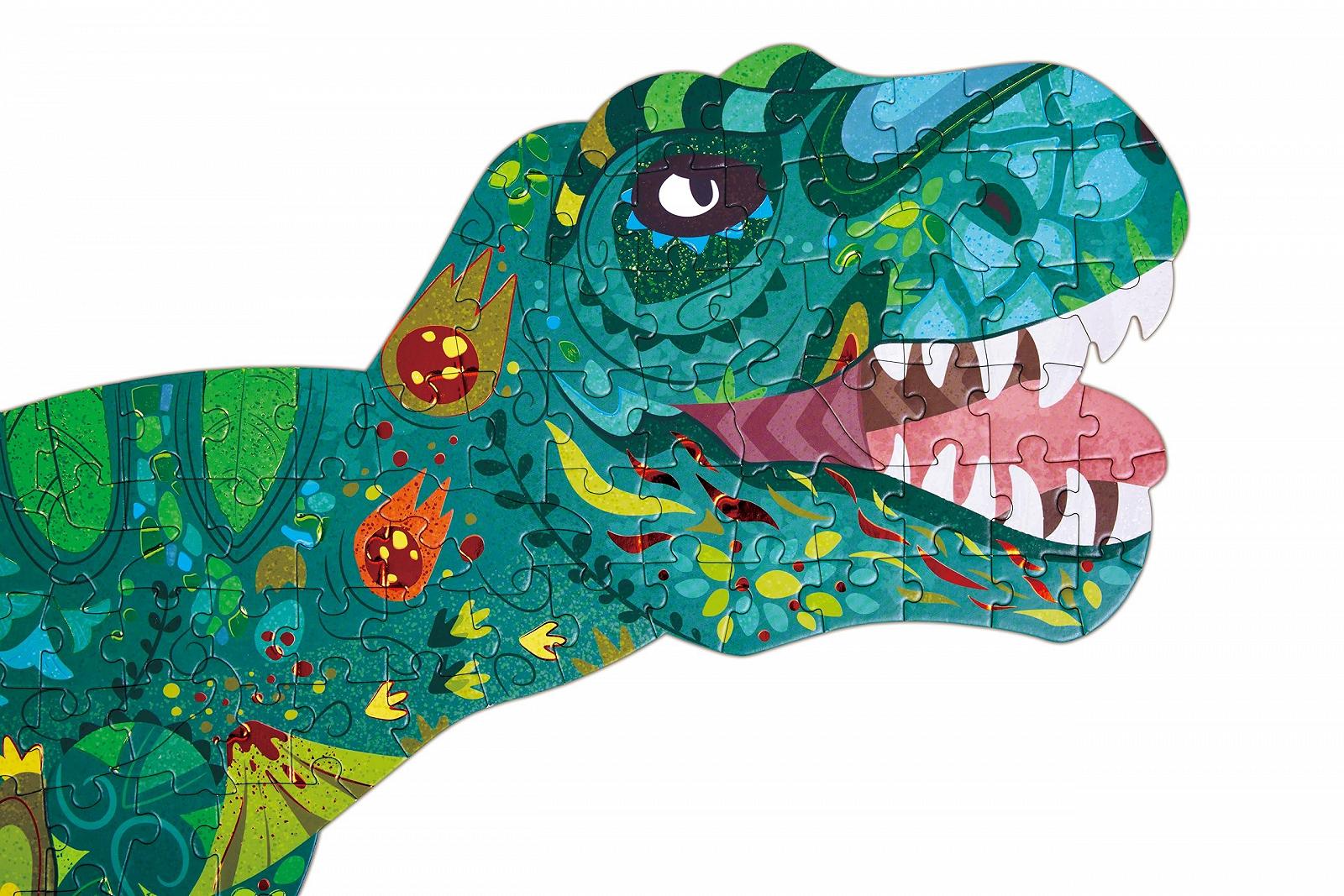 Пазл Hape Shimmer Dinosaur 200 елементів, фото №4 Пазл Hape Shimmer Dinosaur 200 елементів, фото №4