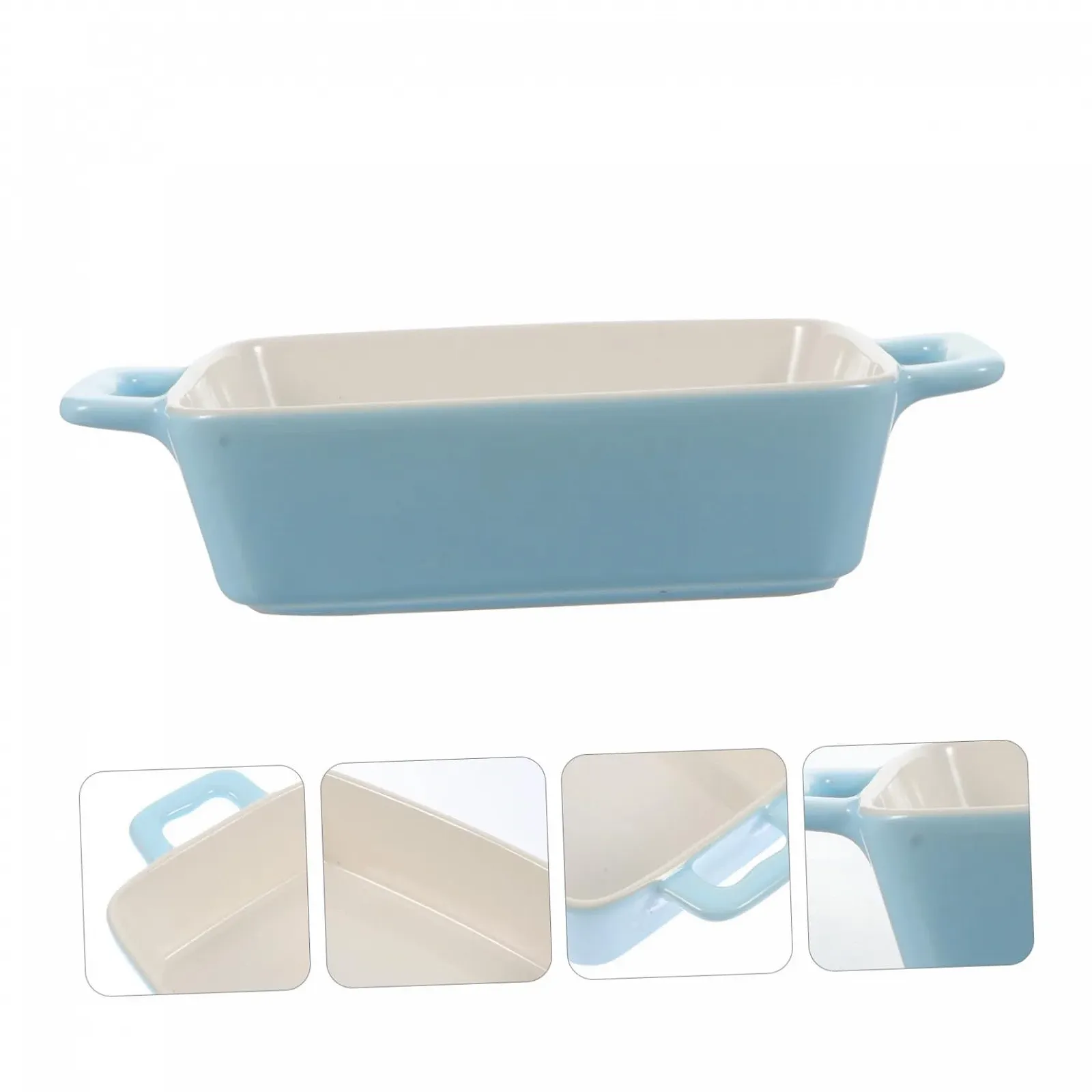 Форма для запекания TOYANDONA керамическая жаростойкая для духовки гладкая поверхность, фото №4