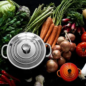Кастрюля Le Creuset 3-ply Plus многослойный материал 24 см нержавеющая сталь synthetic.ua - Фото 1