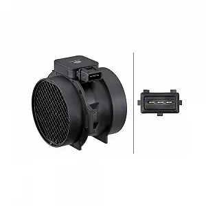 Датчик массового расхода воздуха HELLA 8ET 009 142-021 для BMW, MACK, HYUNDAI, KIA, HITACHI - Фото 1
