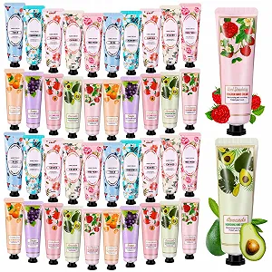 Набор кремов для рук 40 шт Мини-набор кремов для рук Женский подарочный набор Увлажняющий крем для сухой потрескавшейся кожи рук и ног для зимы Подарочный набор кремов для тела на День матери Рождественские подарки на день рождения - Фото 1