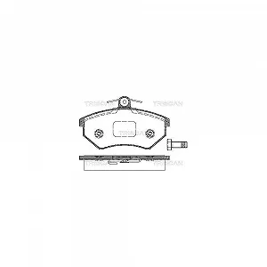 Комплект тормозных колодок, дисковый тормоз TRISCAN 8110 29986 для AUDI SEAT SKODA VW - Фото 1