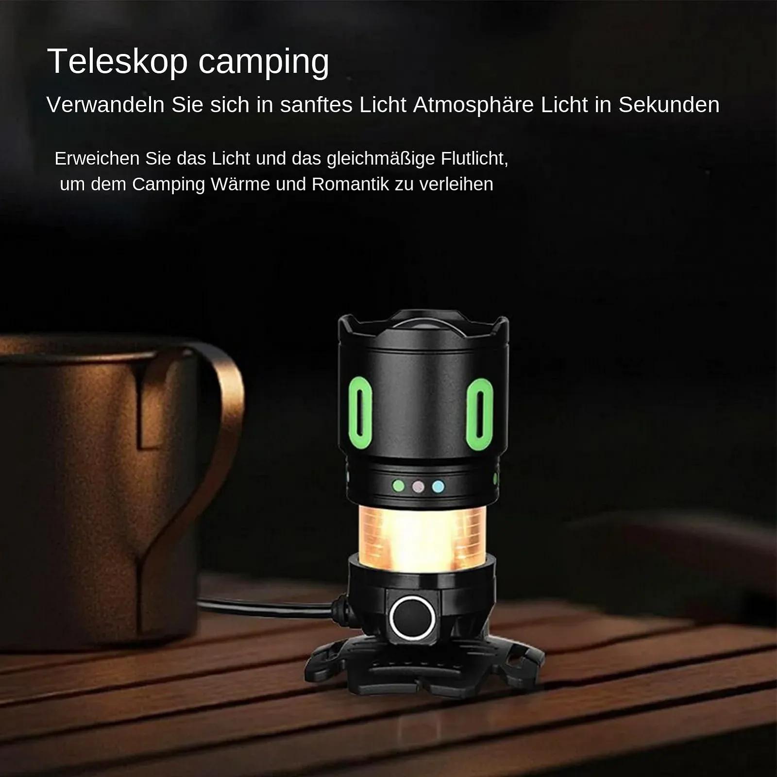 Налобный фонарь с USB кабелем для зарядки, яркий фонарь с предупреждающим дизайном для рыбалки и охоты, фото №4