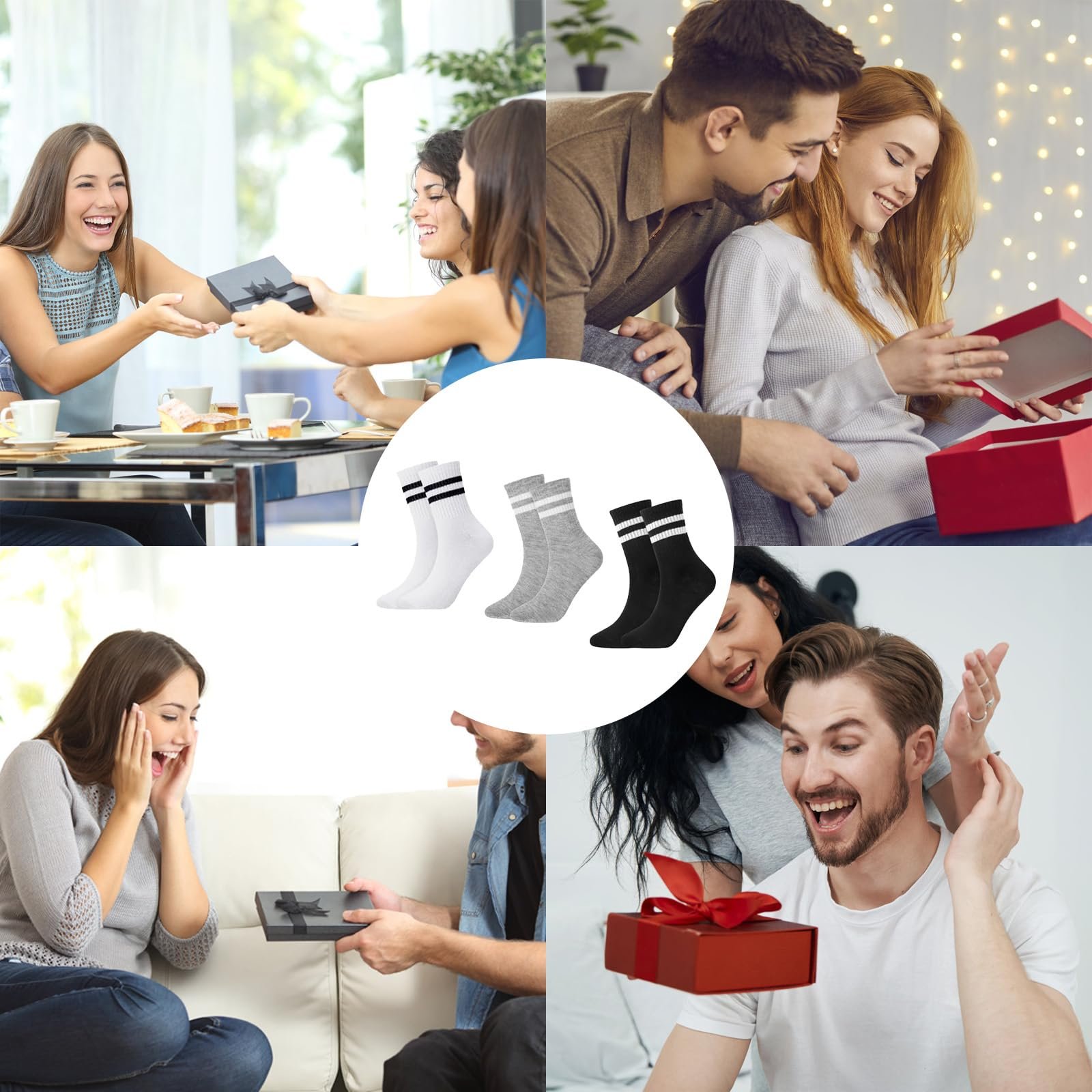 Тенісні шкарпетки Без бренду Смугасті 39-42, фото №7