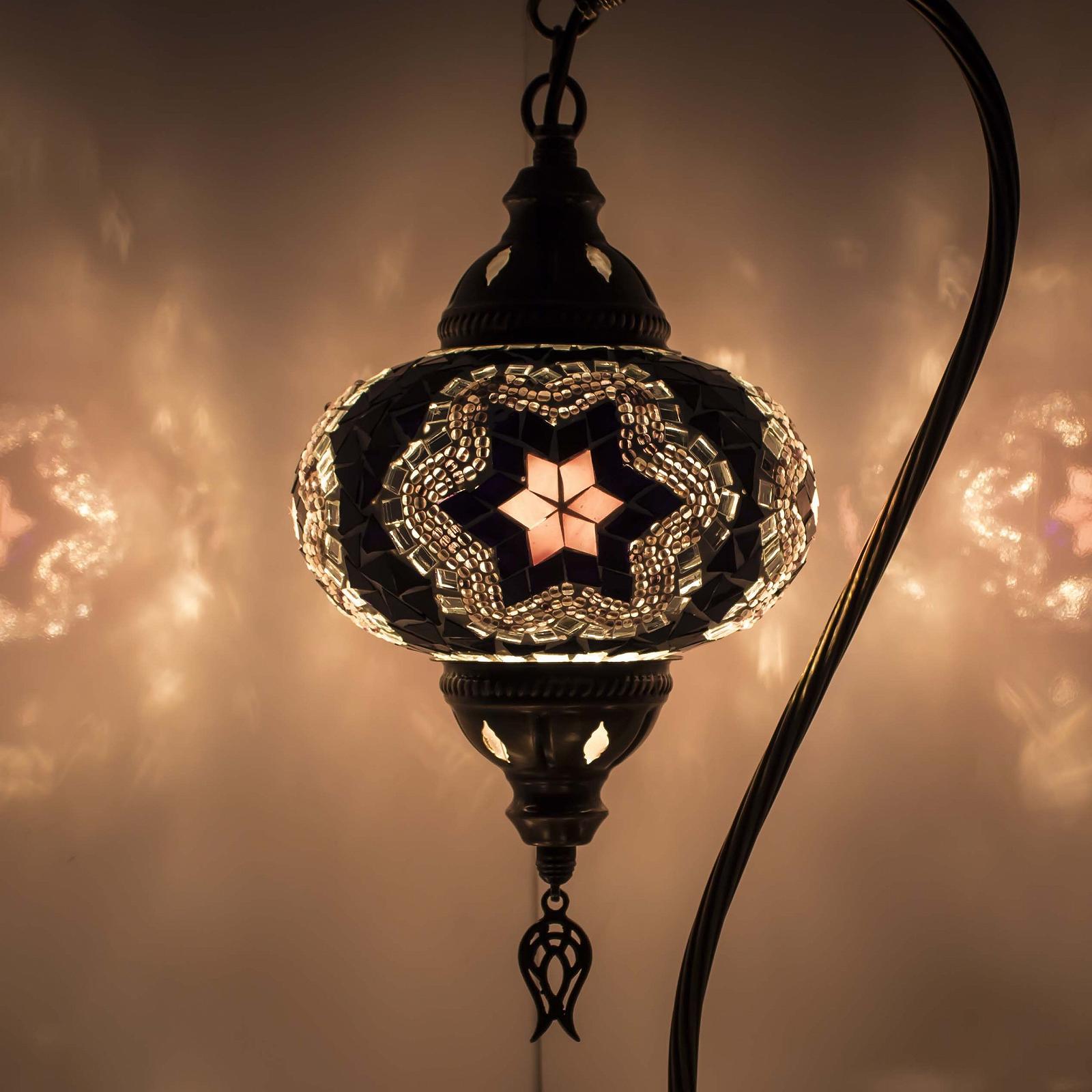 Настільна лампа Moroccan Style Mosaic Design N3 Purple and Black, фото №4