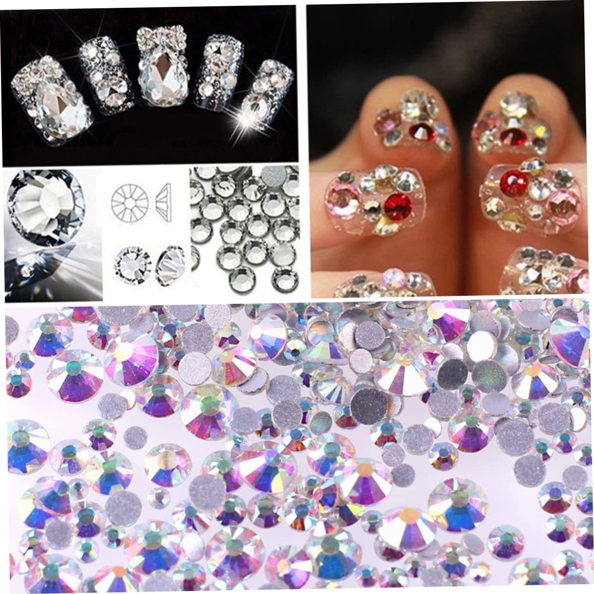 Стразы FRCOLOR AB, круглые, с плоской задней стенкой, 1440 шт., фото №9