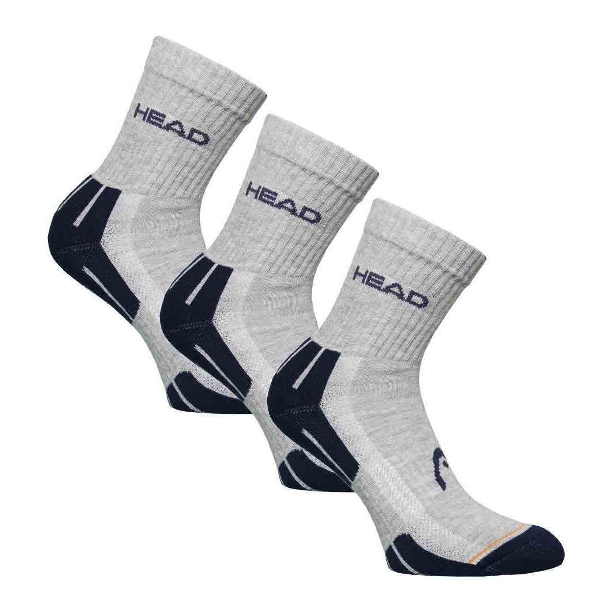 Носки Head PERFORMANCE SHORT CREW 3PPK Cерые, Синие 35-38, фото №2