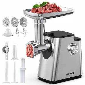 Электрическая мясорубка FIMEI 4-in-1 500 Вт (max 2800 Вт) нержавеющая сталь - Фото 1