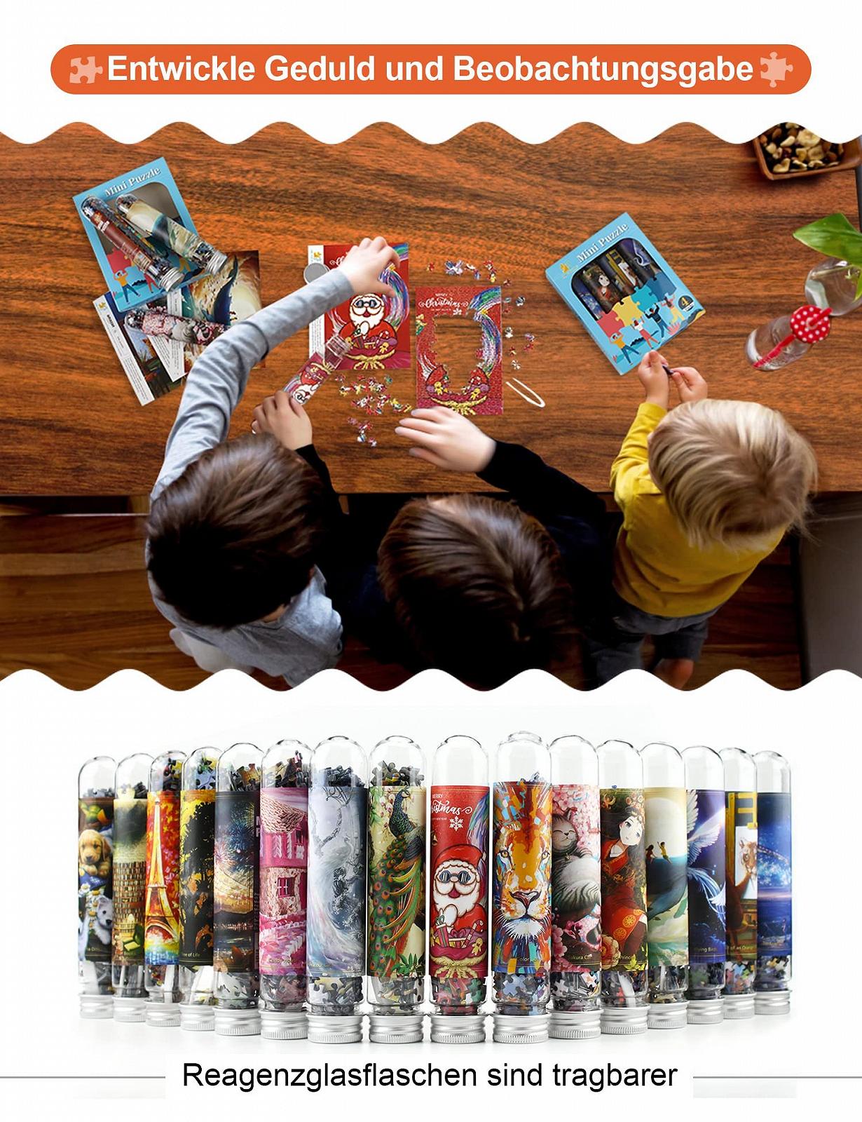 Набір міні-пазлів LinPuzzle 234 елементи двосторонні 8 шт., фото №5