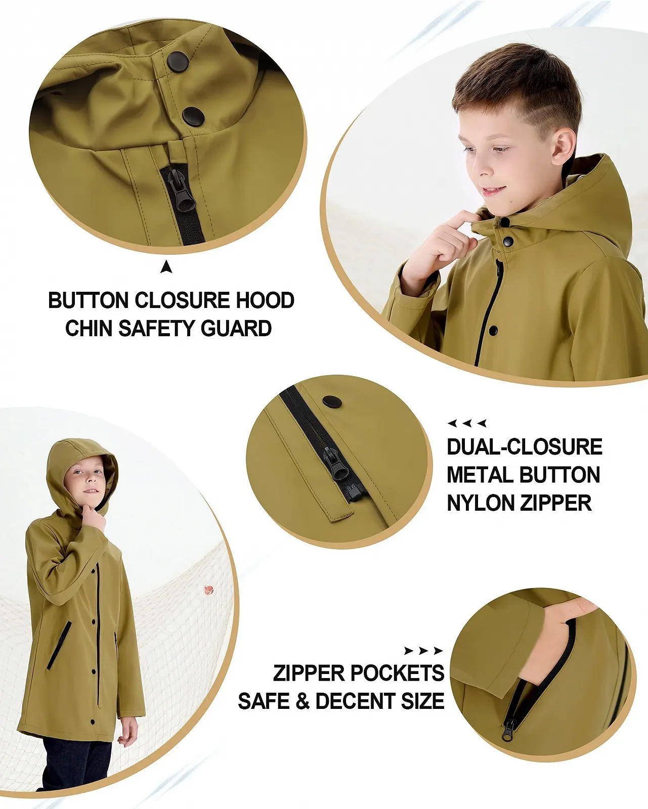 Куртка дощова для дівчаток MAOO garden Водонепроникна Легка, фото №6 Куртка дощова для дівчаток MAOO garden Водонепроникна Легка, фото №6