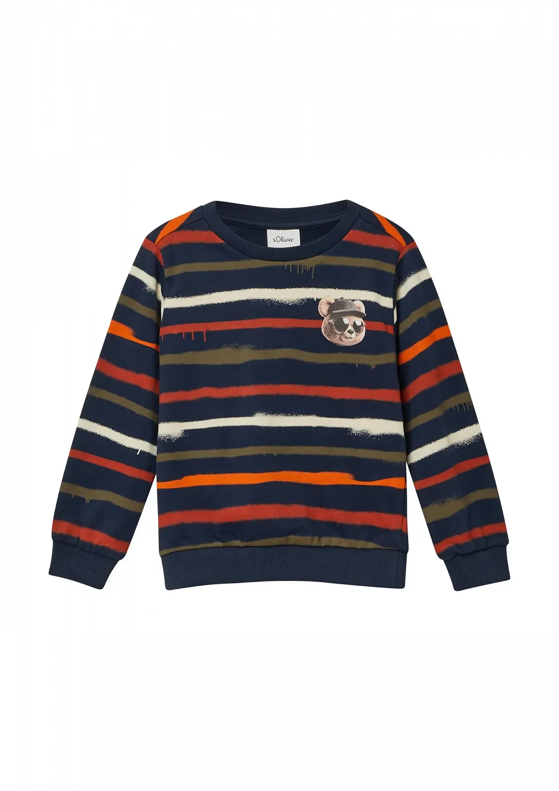 Толстовка s.Oliver з принтом по всій поверхні та маленьким фотопринтом, фото №1