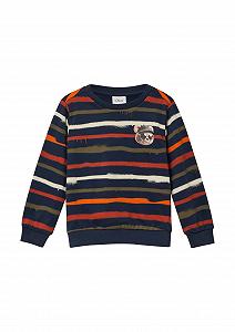 Толстовка s.Oliver с принтом по всей поверхности и маленьким фотопринтом - Фото 1