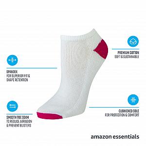 Шкарпетки спортивні Amazon Essentials жіночі без швів Бавовна з легкою підкладкою synthetic.ua - Фото 1