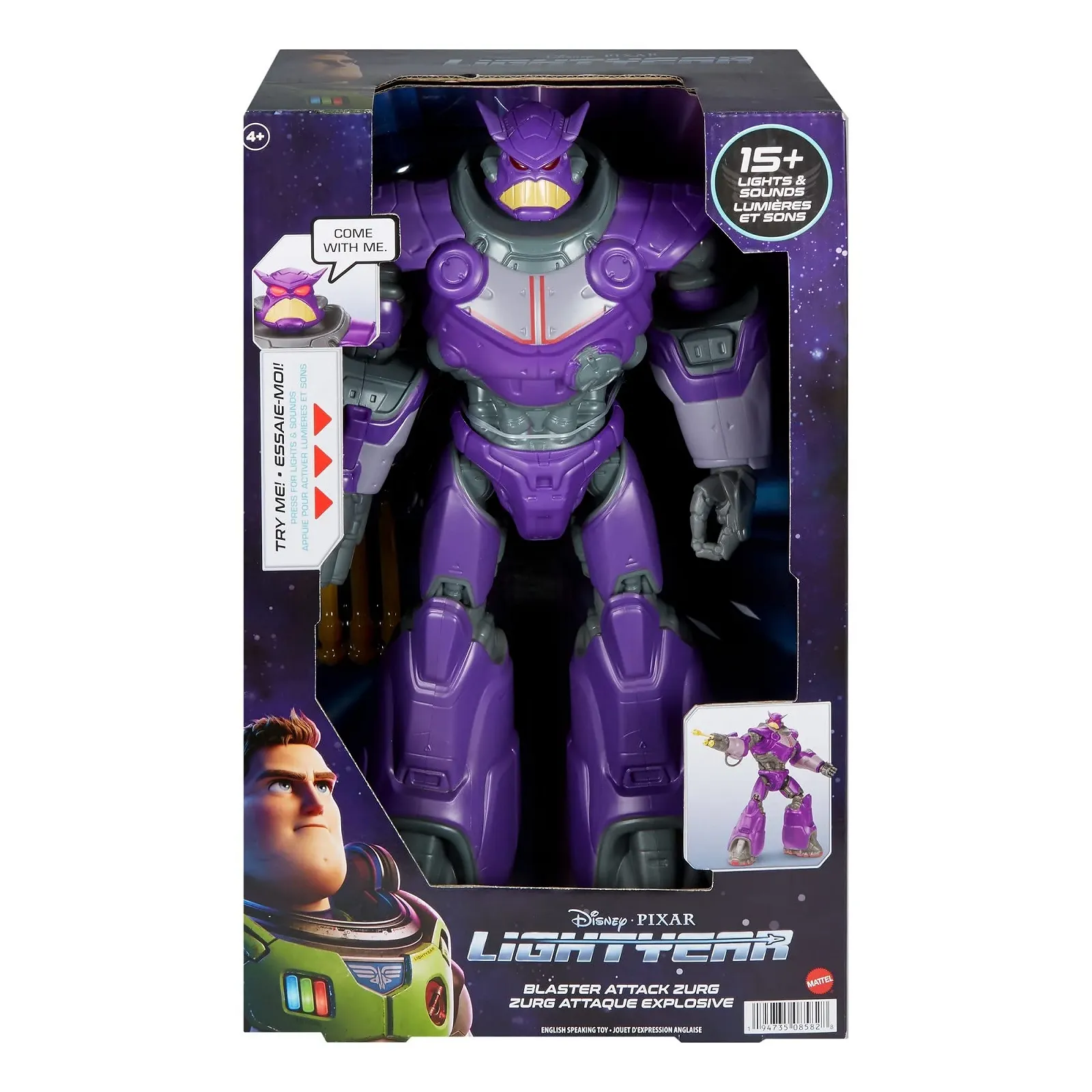 Экшн-фигурка Mattel Disney Pixar Lightyear Zurg HJG84 35 см разноцветная, фото №6