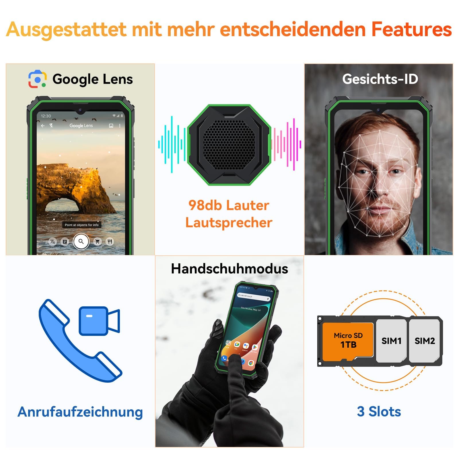 Смартфон Blackview BV6200 (2024) 13000 мАг 6.56" HD+ 64 ГБ/1 ТБ 13 Мп 4G Dual SIM, фото №8 Смартфон Blackview BV6200 (2024) 13000 мАг 6.56" HD+ 64 ГБ/1 ТБ 13 Мп 4G Dual SIM, фото №8