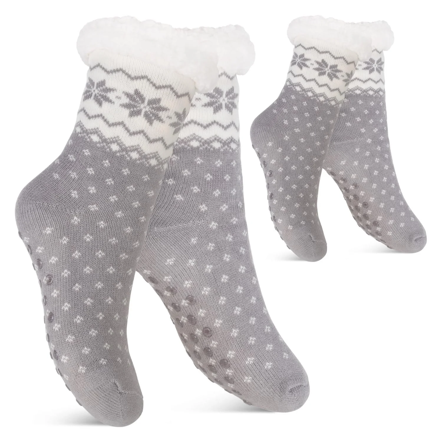 Шкарпетки-капці зимові Footstar для жінок та чоловіків (1 або 2 пари) Cuddly Socks, фото №1