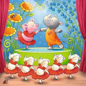 Детский пазл Ravensburger Animals on Stage 3 x 49 элементов для детей от 5 лет synthetic.ua - Фото 1