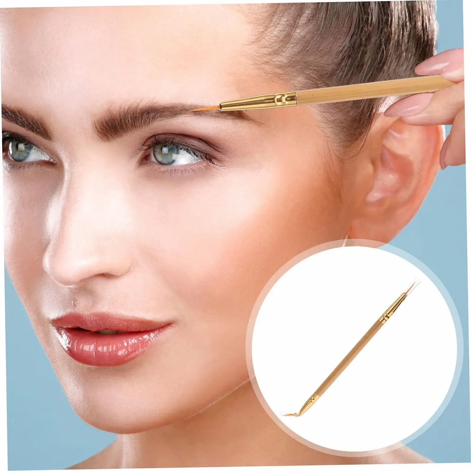 Инструмент для подводки глаз FRCOLOR, косметический, бамбуковая кисть, фото №2