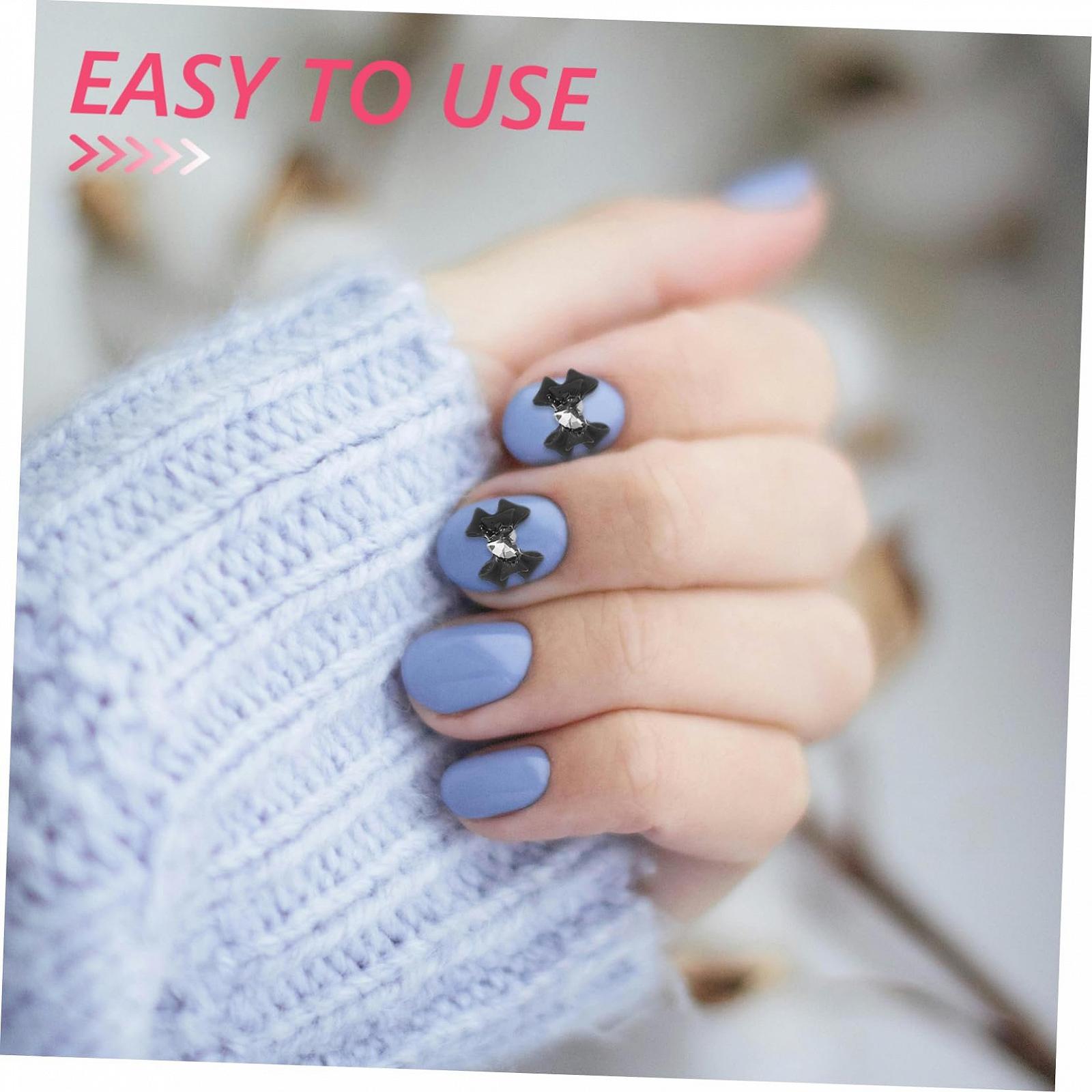 Прикраса для нігтів Бантик FOMIYES 200 шт. Смола 3D, фото №6