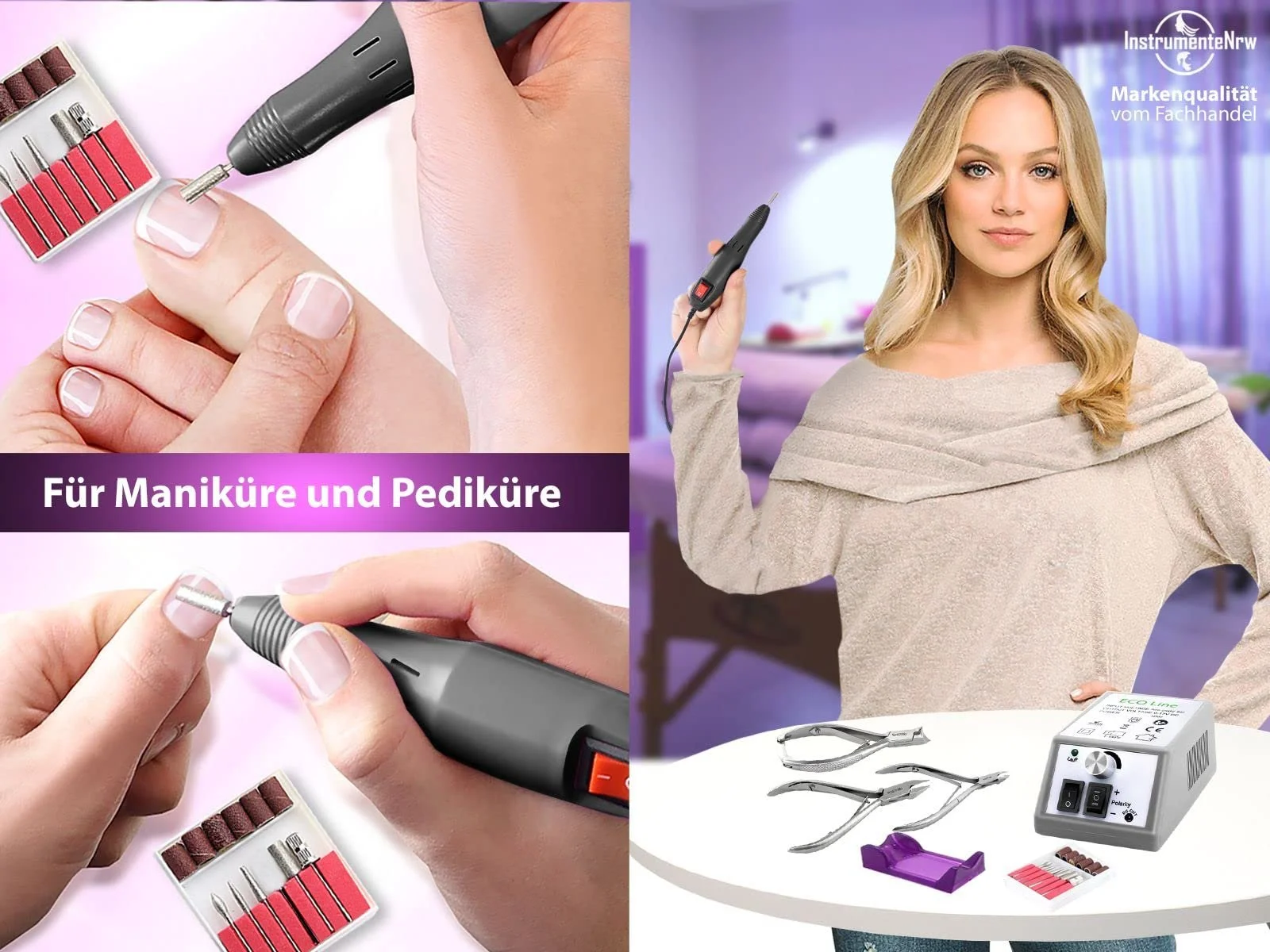 Електричний набір для манікюру та педикюру, фото №5