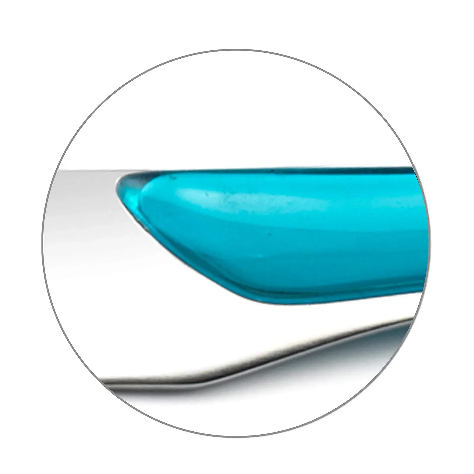 Набор столовых приборов Amefa Eclat 2214TUMBA1B60, 16 предметов, на 4 персоны, нержавеющая сталь ABS 18 0, би-инъекция, акрилонитрил-бутадиен-стирол SAN, бирюзовый, фото №3