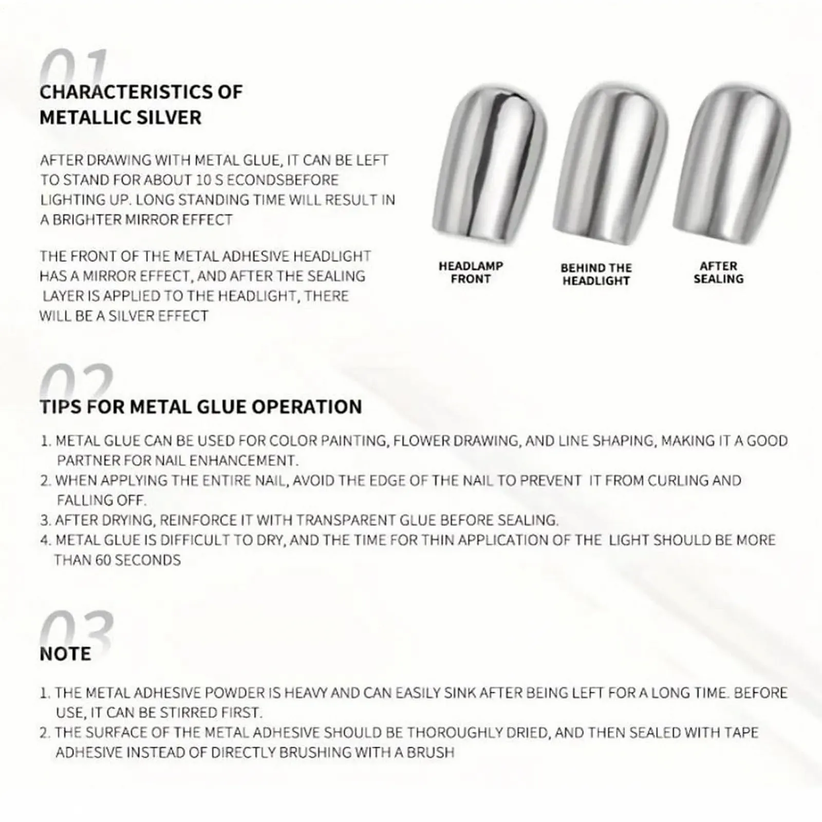 Металл-гель лак Зеркальный серебряный, фото №5 Металл-гель лак Зеркальный серебряный, фото №5