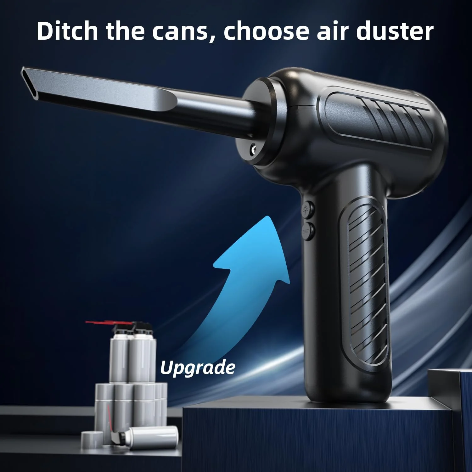 Электрическая воздуходувка VEGREM 110 000 RPM 4000 мАч 2-в-1 14 кПа, фото №7