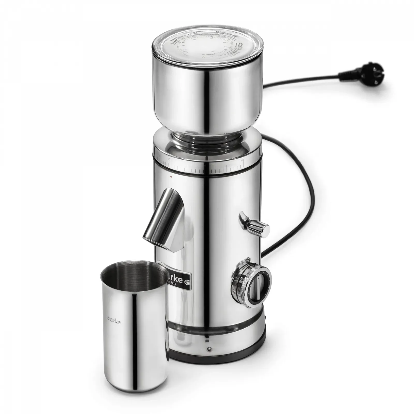 Електрична кавомолка Aarke Сталь з нержавіючої сталі з регульованим ступенем помелу, 64 мм диски, автоматичне дозування та функція пам'яті для еспресо, фільтра та колд брю, фото №2 Електрична кавомолка Aarke Сталь з нержавіючої сталі з регульованим ступенем помелу, 64 мм диски, автоматичне дозування та функція пам'яті для еспресо, фільтра та колд брю, фото №2