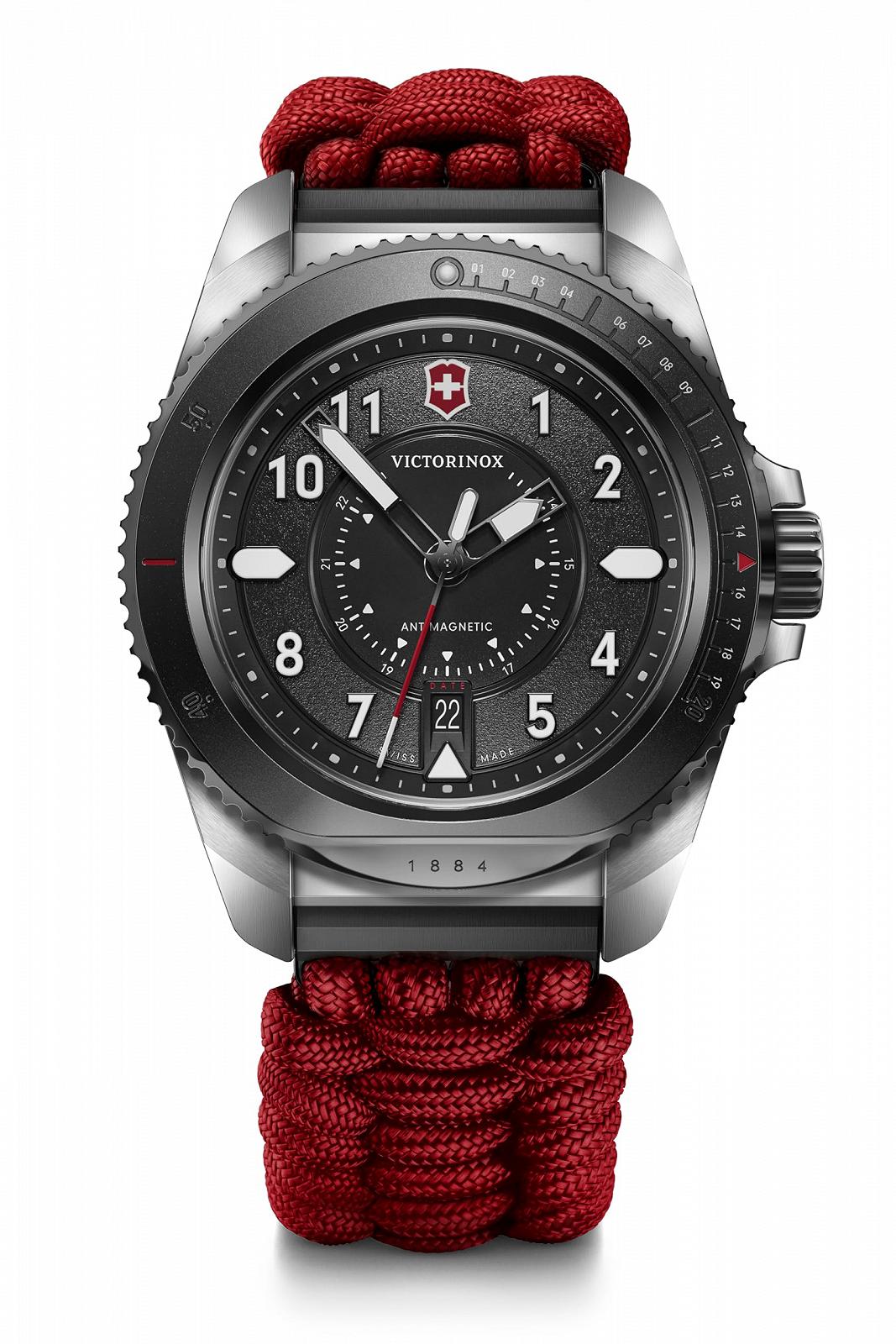 Чоловічий Victorinox Journey 1884 Limited Edition Аналоговий Кварцовий Годинник Водостійкість 200 м Діаметр корпуса 43 мм Ремінець 21 мм 130 г Чорний, чорний, стрічковий, фото №2