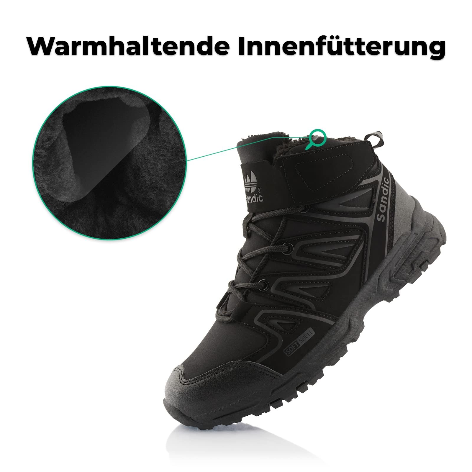 Ботинки зимние Fusskleidung® Унисекс Софтшелл, фото №3