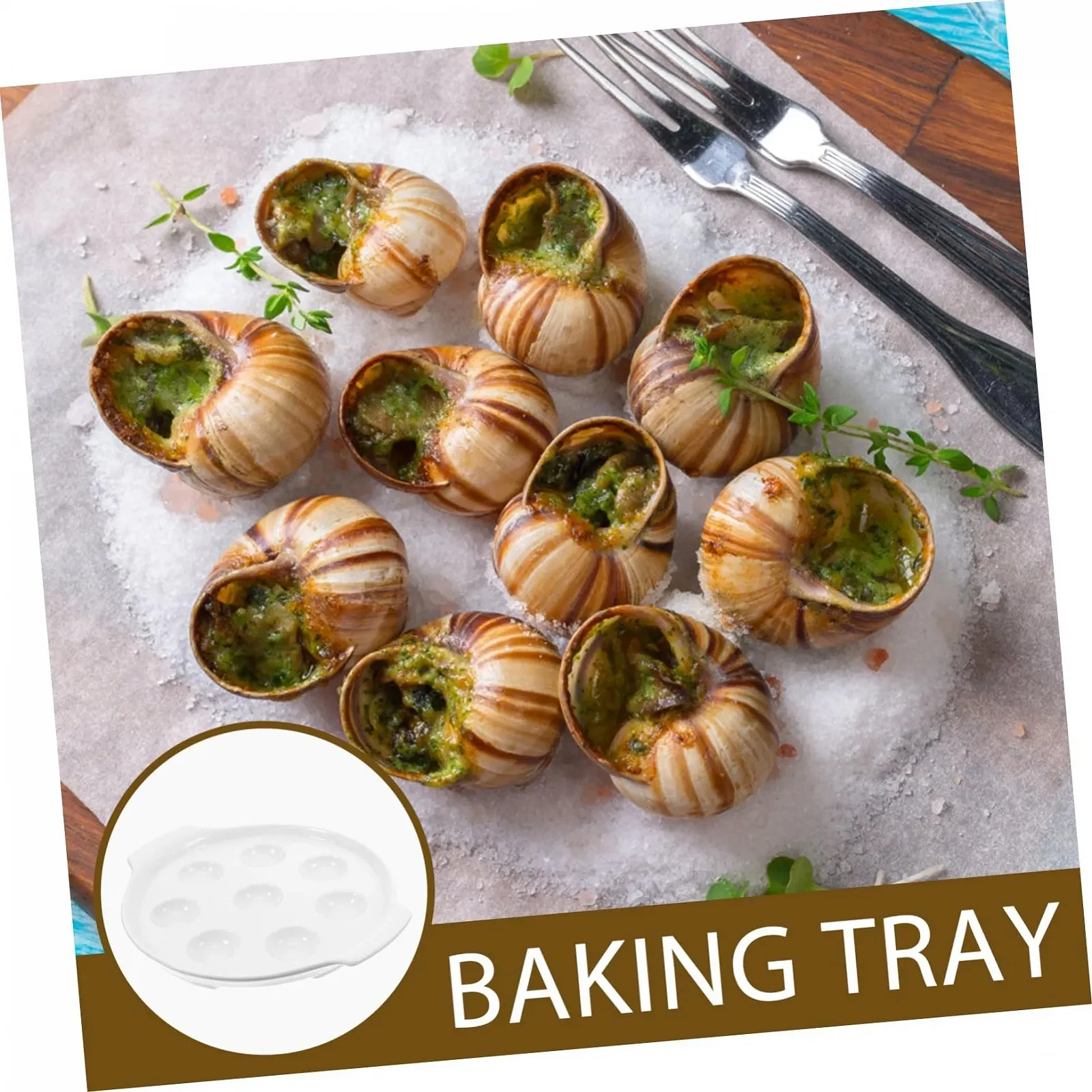 Форма UKCOCO керамическая для улиток с ручками, фото №3 Форма UKCOCO керамическая для улиток с ручками, фото №3